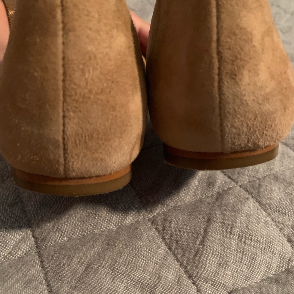 J.Crew Zoe Suede D’Orsay Flats in tan (size 7.5) - Picture 6 of 8